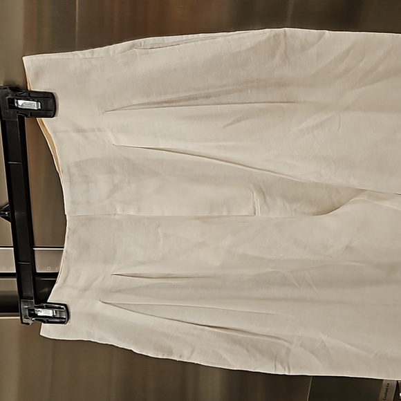 ๐DOEN๐ Louvre Pant ~ High Waisted Pleated Ankle Pants Salt White 10 NWT - Picture 13 of 16